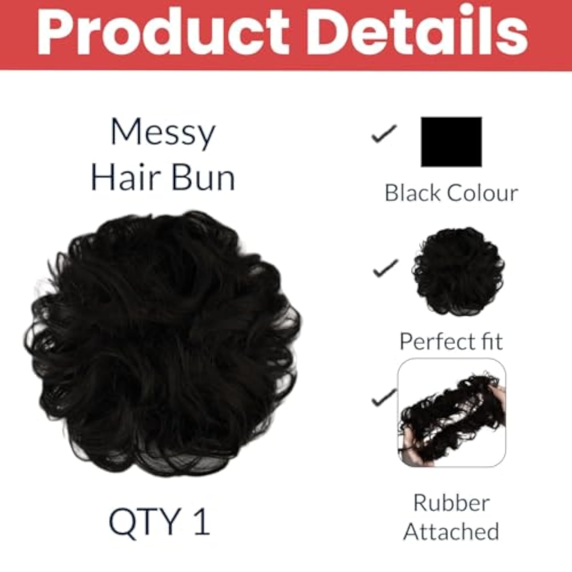 Messy Bun Hair Scrunchie Extension for Women