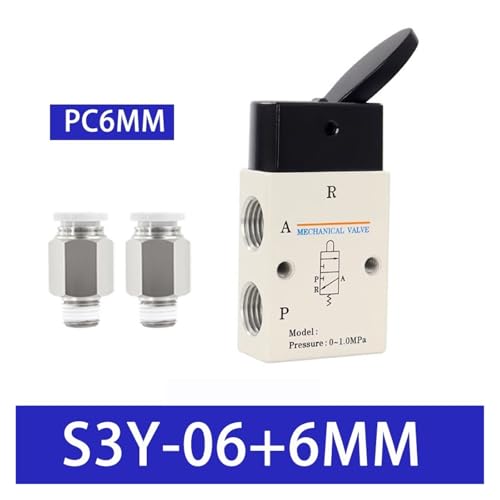 Vannes de commutation pneumatique manuelle S3Y-06 air - 3