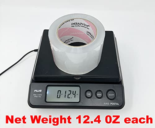 Imbaprice 3-Inches Wide Packaging Tape - 1 Box Of Premium (24 Roll Of 110 Yards) 24 X 330 Feet Long 3" Wide Clear Moving Packing Tape #TOP5