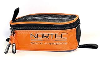 Nortec Ramponcini ALP 2.0 Made in Italy per Winter Tracking invernale su Ghiaccio e Neve, Micro Rampone Leggero con Custodia (Nero, L)