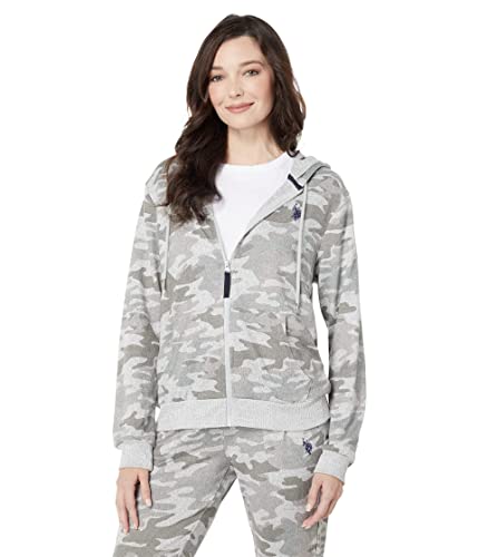 U.S. POLO ASSN. Camo Hacci Zip Hoodie, Grey Camo, XL