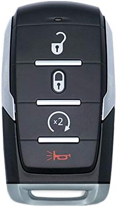 Replacement Keyless Remote Fob Key Shell Case Replacement Fit For Fit For 2019-2020 Ram 1500（4-Button)