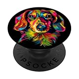 Teckel Nain Amour Club Dachhund Doxie Chasse Teckel PopSockets PopGrip Adhésif