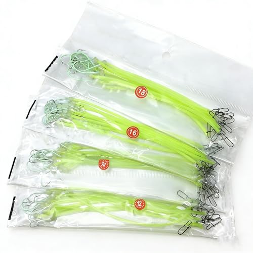 Set de 30 aparejos luminosos de pesca con tubos fluorescentes