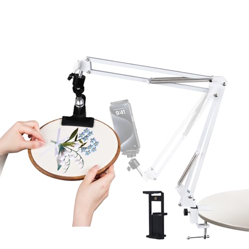 Adjustable Embroidery Hoops Stand for Hand Work,Cross Stitch Fram...