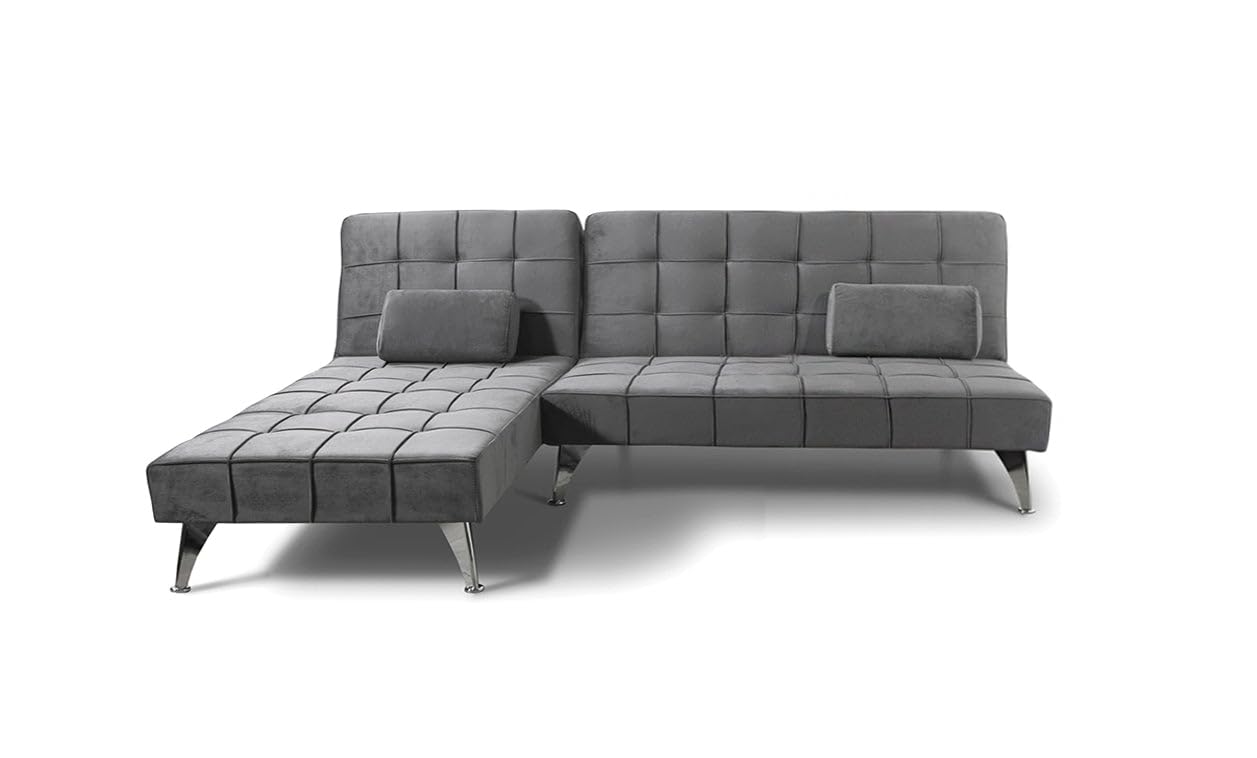 S & S Saldos y Stocks Sofa Cama Chaise Longue Keren XS 198cm Negro
