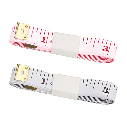 Ryalan Soft Tape Measure Double Scale Body Sewing Flexible Ruler For Measurement Sewing Tailor Craft Vinyl Ruler Measuring Tape Has Centimetre Scale On Reverse Side 150 Cm/60 Inch (2 Pack) #TOP3