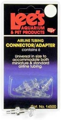 Lee's Pet Products ALE14500 6-Card Airline Connectors for Aquarium Pumps