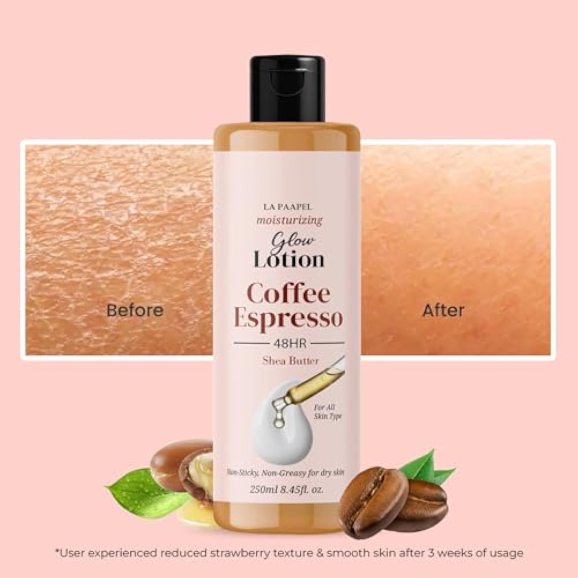 Coffee Espresso Shea Butter Body Lotion, 250ml