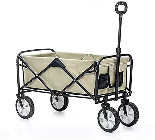 Campingwagen,zusammenklappbar,Gartenwagen,Gartenwagen,Einkaufswagen für den Außenbereich,Strandwagen mit All Terrain Rädern und Bremssystem – Bild 3
