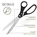 Black Grand Opening Ceremony Kit – 25'' Black Scissors for Ribbon Cutting with Satin Ribbon Gold Heavy Duty Giant Scissors with Tape for Inauguration Ceremonies & Special Events