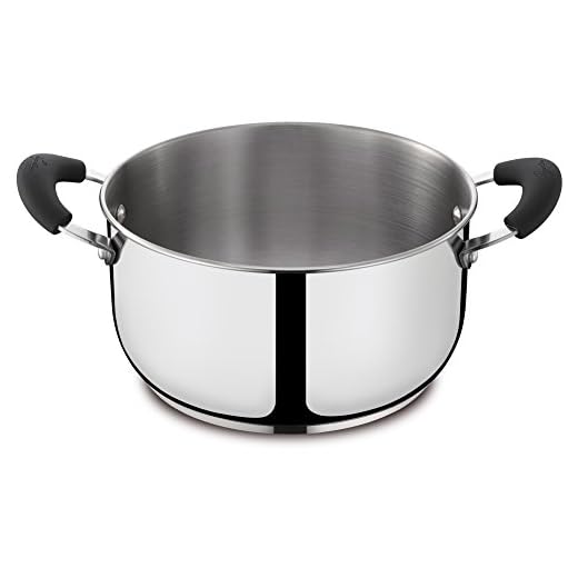 Lagostina Gioiosa Casseruola Fonda con 2 Maniglie, Acciaio Inox 18/10, Diametro Ø 22 cm, 4.0 Litri, Pentola Induzione, Gas e Forno fino a 250 °C, Finitura Lucida Esterna e Satinata Interna