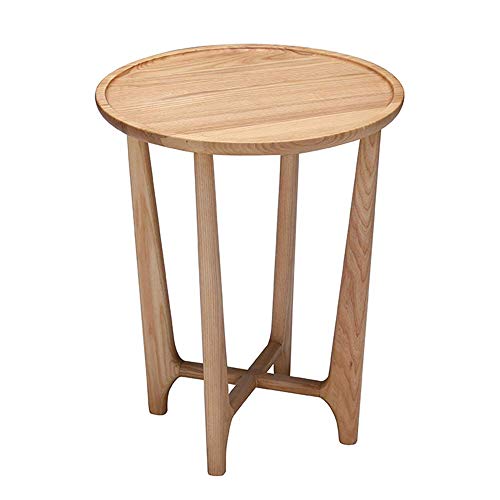 Home&Selected Furniture/Round Side Table Solid Wood Coffee Table Telep