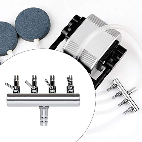 Serenable Válvula de Controle de Ar de 2-12 Vias para Tubo de Fluxo Regulador de Tanque de Peixes de