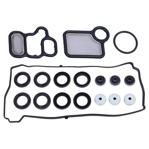 Image of VS50614R Valve Cover Gasket Set Compatible with 2002-2015 Accord Civic CR-V Element Crosstour (VS50614R & 15845-RAA-A01 VTEC Gasket)