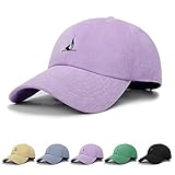 Gorra de Béisbol-Gorra Mujer Verano,Sombrero Deportivo Casual Ajustable con Patrón de Bordado de Yoga Girls (Violeta)