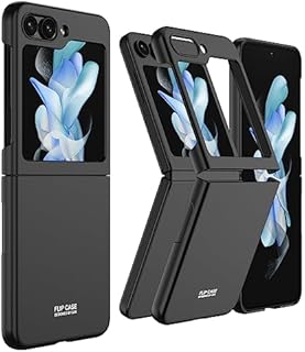 FTRONGRT Case for Samsung Galaxy Z Flip 5, Ultra-Thin, Anti-Drop, Protective Phone Case PC Hard Cover for Samsung Galaxy Z Flip 5-Black