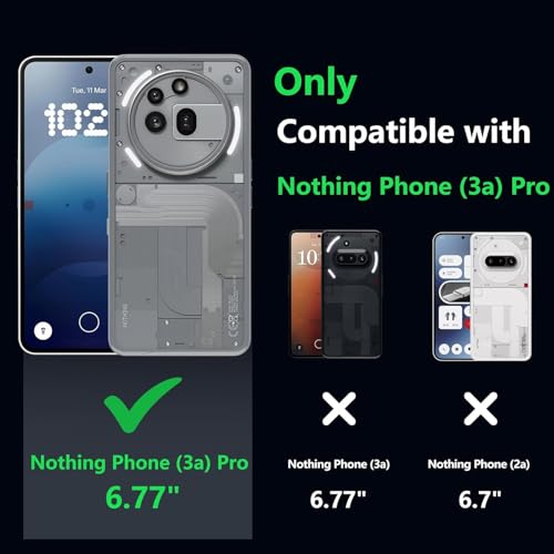 Image of Back Cover Case + Screen Protector for Nothing Phone 3a Pro 5G | Transparent Mobile Phone Back Cover Case for Nothing Phone 3 a Pro / 3a Pro 5G | TPU Transparent Back Cover