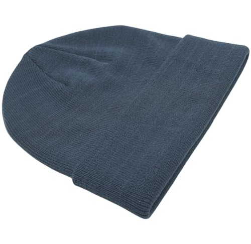 Image of 55cube Knit Beanie Hat Cuffed Plain Skull Cap for Men Women
