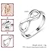 Personalized Infinity BFF Rings for Best Friends – Sterling Silver Custom Name Pinky Promise Rings for Women – Matching Friendship Rings & Unique Birthday Gifts for Girlfriend, Sister, or Bridesmaid