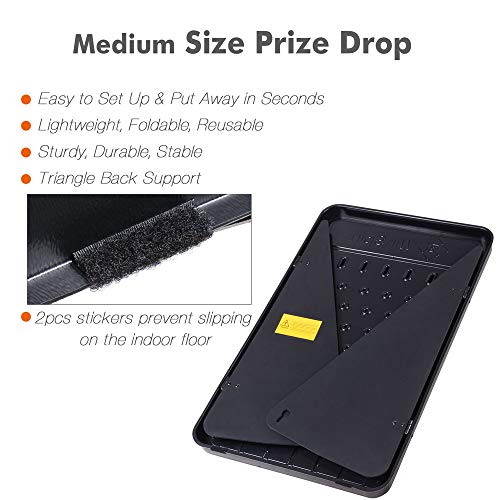 Winspin 30" Prize Drop Plinko Board Foldable Stand Disk Drop Board Game Customizable 6 Slots With 10 Pucks For Carnival Tradeshow Party, (19"X30") #TOP4