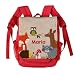 Produktbild Striefchen® Kinderrucksack in Rot - Waldtiere - mit Aufdruck des Namens