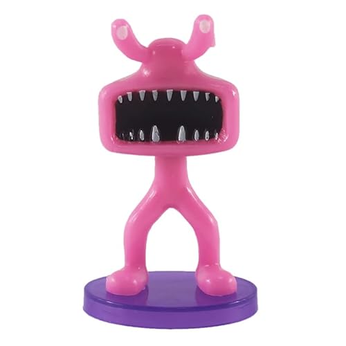 GREMBI 12Pcs Rainbow Friends Figures Statue - Popular Game Cartoon Characters Rainbow Friends Toys Figure Model 2.5-4.5 Inches Cake Toppers Set Desktop Decoration for Fans/6Pcs, C/7-7.5Cm - Image 2