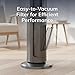 Lasko Oscillating All Season Tower Fan and Space Heater in One for Home with Adjustable Thermostat, Overheat Protection, 4 Fan Speeds, 3 Heat Settings and Remote, 42 Inches, 1500W, Gray, FH515