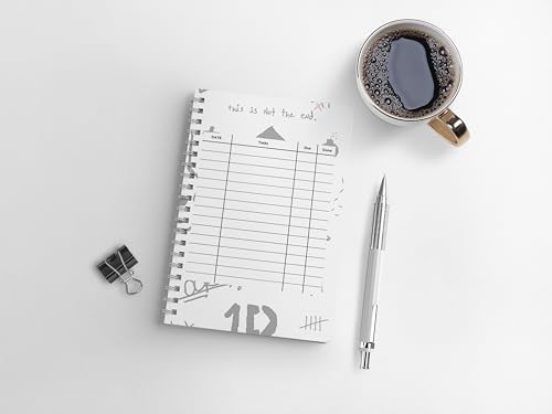 Image of zenithink One Direction Wiro Journal Notebook | 80 gsm Paper With 350GSM Hard Cover | Unruled | Pages - 160 | A5 Size | Wiro Binding | Versatile for School, Home & Office