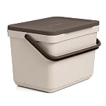 TATAY Kitchen Food Waste Caddy 6L | Organic Bin Smart Without Bracket | Compact and Functional Design | Made from 100% Recycled Materials | 26.5x20.5x18.5 cm, Ecohome