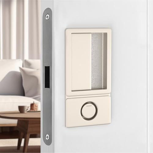 Serrure de porte invisible mécanisme push-pull loquet encastré plat