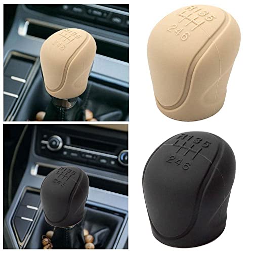 Bbasiliysd Car Silicone Gear Shift Knob Cover Gear Shift Grip Handle Protective Manual Covers Interior 6-Speed Car Accessories #TOP2