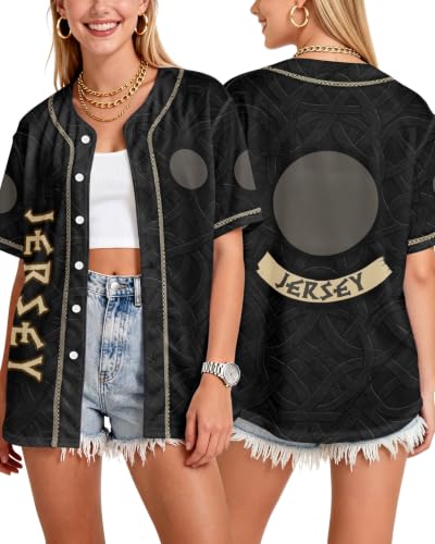 Image of 99TIMORO Graphic Baseball Jersey Shirts for Men and Women | Street Wear Funny Button Down Shirt Short Sleeve Lightweight Breathable Casual Wear Sports Events Summer Gifts Relaxed Fit