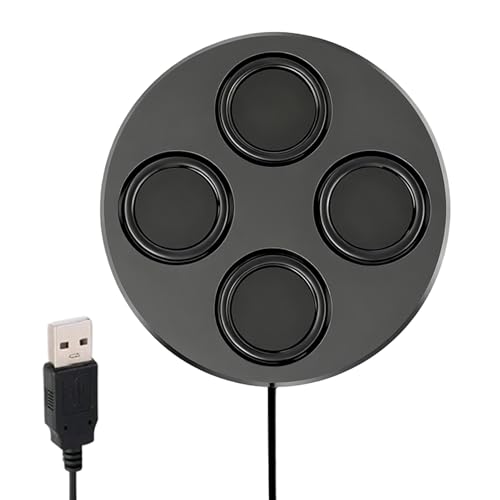 Altavoz Magnético Con Cable De Graves Profundos - Reproductor De Audio USB Para Computadora Portátil Y De Escritorio | Sonido De Alto Volumen Para El Trabajo, El Hogar, Las Fiestas, Los Juegos Y Ell E