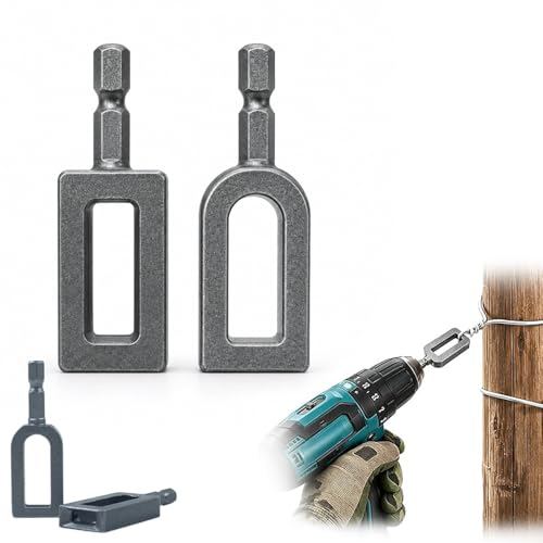Wire Twister Tool for Drill,9#+11#Multifunctional Lron Wire Twister/Knotter
