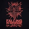 Falling in Reverse Thorns Logo Text Short-Sleeved Crew Neck T-Shirt Black S #1