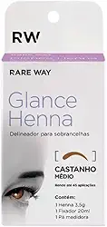 Henna Para Sobrancelha Rare Way Castanho Médio