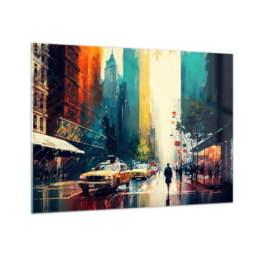 Vidrios decorativos Pedazo Paisaje Ciudad Cuadro Sobre Vidrio Moderno 70x50cm Decoracion Salon Dormitorio Cocina Cuadros Pared Impresiones Impresión en Cristal Wall Art Prints Decor GAA70x50-5929