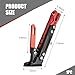 Qurbuns Motorcycle Kickstand, Height Adjustable Foot Side Support Parking Kickstand, Aluminum Alloy Tripod Holder Foot Side Support Stand Modified, Universal for Scooter Motorbike Motocross (Red)