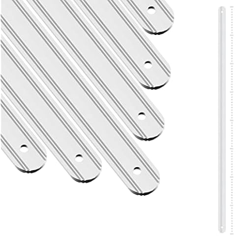BIGalleons 29.5 x 1 x 0.2 inch Deck Balusters, Aluminum Balusters for Staircase Interior, Flat Straight Stair Balusters for Deck, Face Mount, Indoor/Outdoor (48 Pack, White) Cover