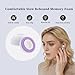 3 Pairs Memory Foam Eartips for AirPods Pro 3 (3rd Generation 2025) Silicone Outer Cover, Pro3 Replacement Earbud Ear Tips with Storage Box,Silicone Memory Foam Ear Tips for AirPods Pro3-White/Purple