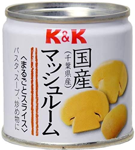 Amazon.co.jp: K&K 国産マッシュルーム丸ごとスライス缶 85g×6個