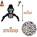 MOTTOYS Gorilla Plush for Fans - 12 inch Tag Plushies and 60 Stickers - Stuffed Monkey Plush Pillow Toys - Soft Doll Toy for Kids - Game Plushie Perfect Present for Christmas, Halloween and Other Day