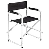 [page_title]-Nexos Regiestuhl Klappstuhl Faltstuhl Alustuhl Gartenstuhl klappbar schwarz Aluminiumgestell und Polyester für Camping und Garten klappbar