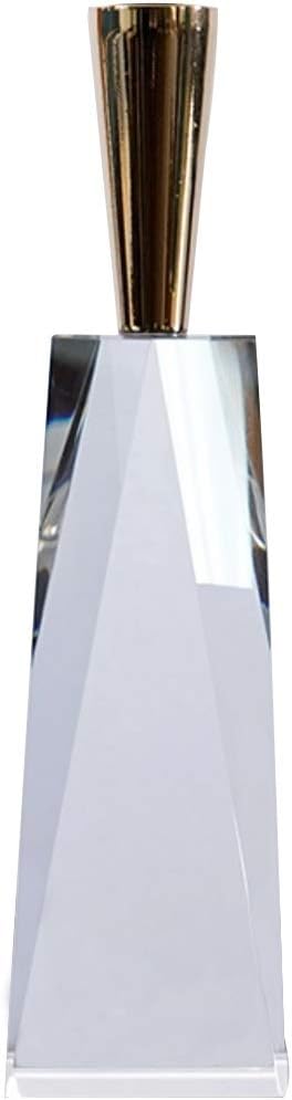 Candelabras Multilateral Crystal Cut Candle Holder, Nordic Style Metal Candlestick, Modern Fashion Candelabra, Light Luxury Desktop Ornaments, for Christmas Decoration