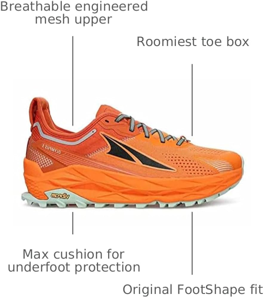 Amazon.com | Altra Olympus 5 Men's Running Shoes Orange | Trail
