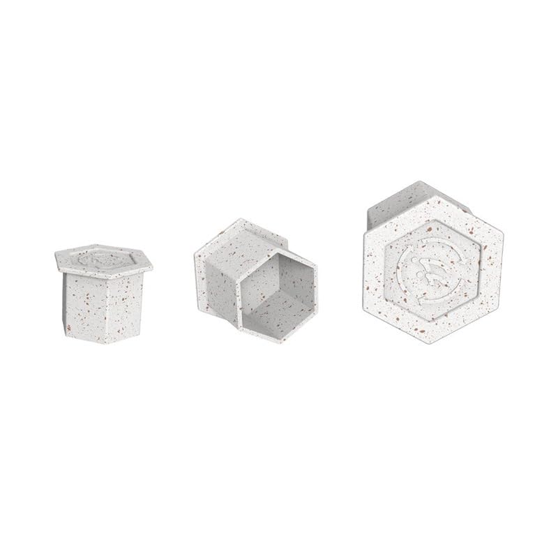 Hexagonal Biodegradable Tattoo Ink Cups Made From Wheat Straw, Disposable Tattoo Base Cups, Pigment Cups(12X12mm)