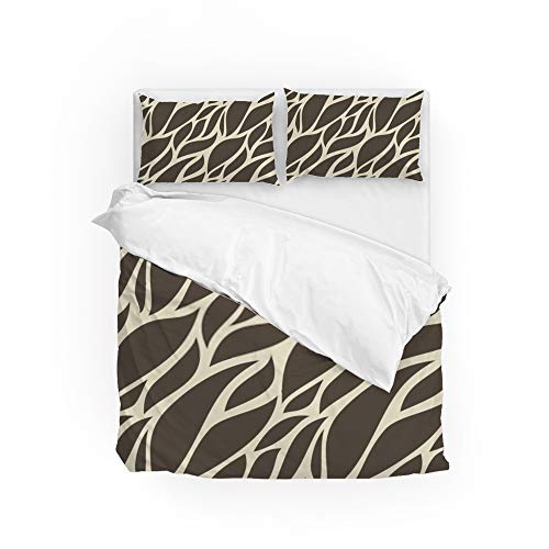 Housse de couette bambou haut de gamme 100% polyester pour lit Queen Size double - 2