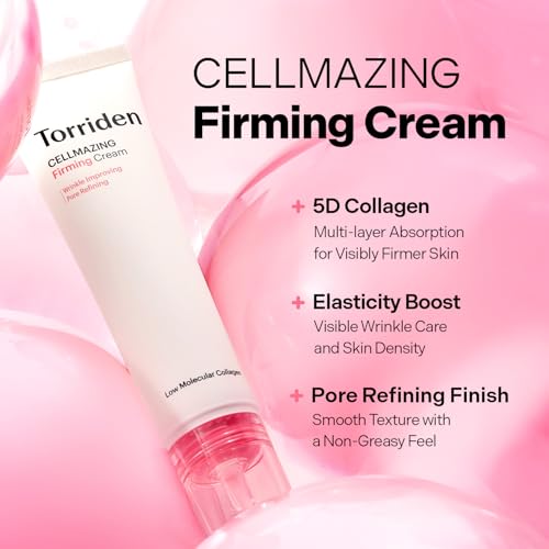 Torriden CELLMAZING Collagen Firming Cream 60ml (2.02 fl.oz.) | Improving Saggy Pore and Wrinkle | 5D Collagen Complex, Amino Acid Complex, Peptide | Korean Skincare - Image 3