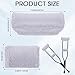 Threlaco Crutches Padding Universal Crutch Pads for Armpits and Hand Cushion Soft Fluffy Covers Accessories Sets for Underarm Armpits and Handles(Gray)